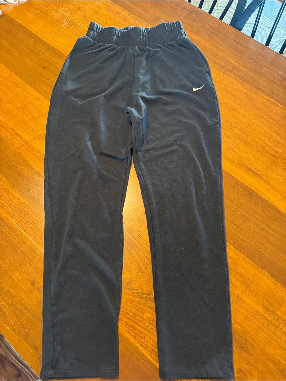 Nike Black  Pants with White Swoosh